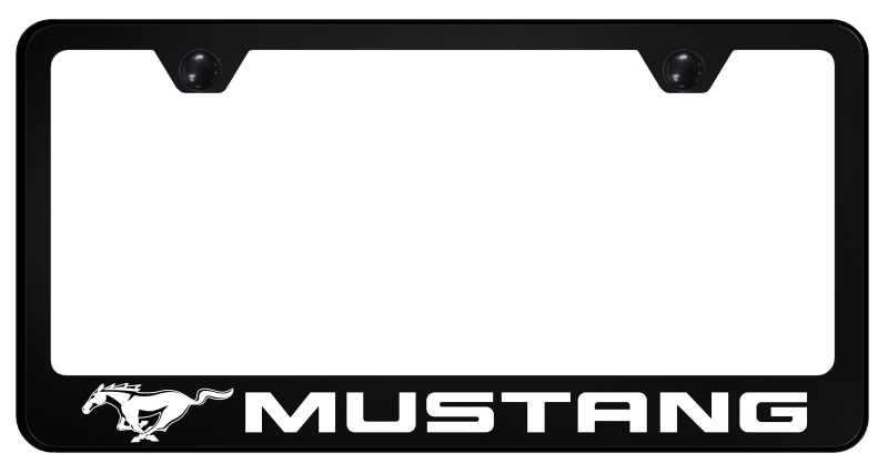 Auto Gold Mustang Standard Frame UV Print on Black